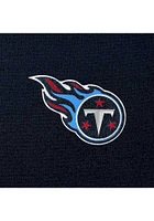 Antigua Tennessee Titans Womens Navy Blue Chenille Logo Victory Hooded Sweatshirt