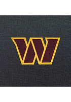 Antigua Washington Commanders Womens Charcoal Chenille Logo Victory Hooded Sweatshirt