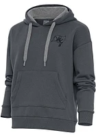 Antigua Tampa Bay Buccaneers Womens Charcoal Tonal Logo Victory Hooded Sweatshirt
