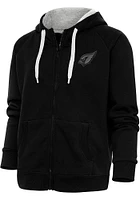 Antigua Arizona Cardinals Womens Black Tonal Logo Victory Long Sleeve Full Zip Jacket