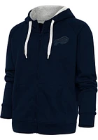 Antigua Buffalo Bills Womens Navy Blue Tonal Logo Victory Long Sleeve Full Zip Jacket