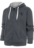 Antigua Tampa Bay Buccaneers Womens Charcoal Tonal Logo Victory Long Sleeve Full Zip Jacket