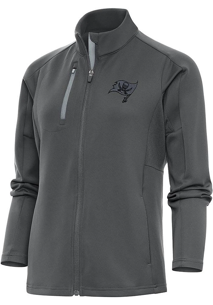 Antigua Tampa Bay Buccaneers Womens Grey Tonal Logo Generation Light Weight Jacket