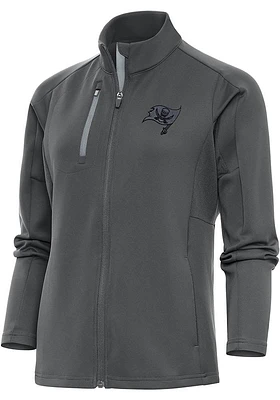Antigua Tampa Bay Buccaneers Womens Grey Tonal Logo Generation Light Weight Jacket