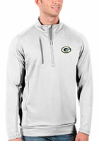 Antigua Green Bay Packers Mens Generation Long Sleeve Qtr Zip Pullover