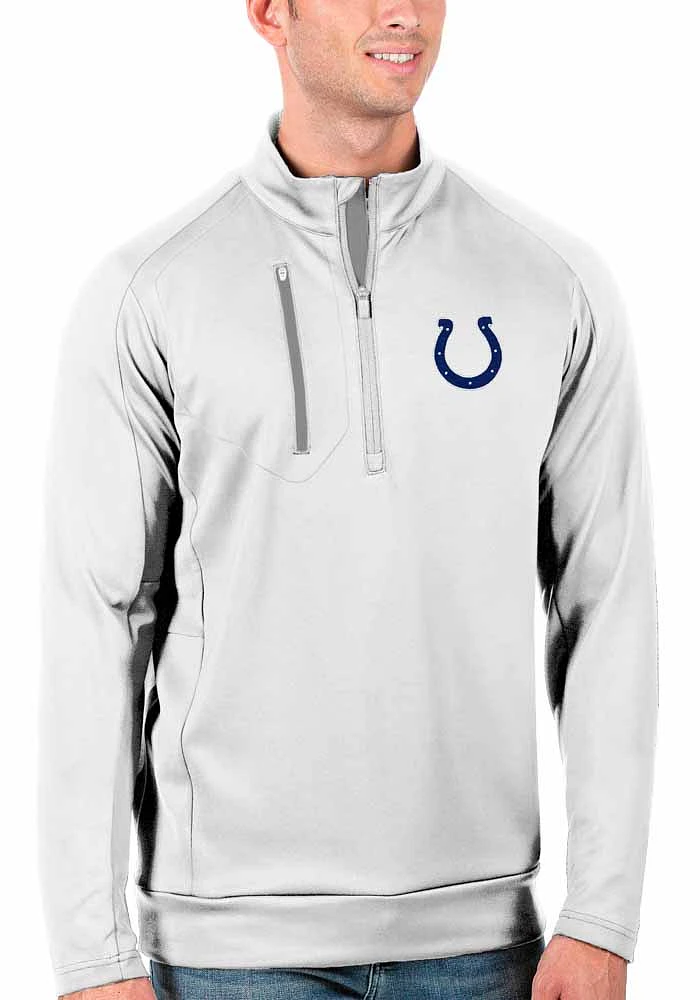 Antigua Indianapolis Colts Mens Generation Long Sleeve Qtr Zip Pullover