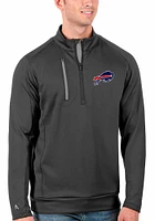 Antigua Buffalo Bills Mens Grey Generation Long Sleeve Qtr Zip Pullover