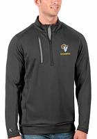 Antigua Los Angeles Rams Mens Grey Generation Long Sleeve Qtr Zip Pullover