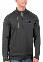 Antigua Tennessee Titans Mens Grey Generation Long Sleeve Qtr Zip Pullover