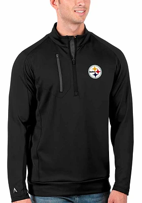 Antigua Pittsburgh Steelers Mens Generation Long Sleeve Qtr Zip Pullover