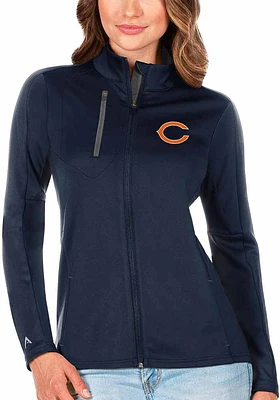 Antigua Chicago Bears Womens Navy Blue Generation Light Weight Jacket