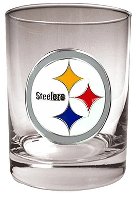 Pittsburgh Steelers 14oz Rock Glass - White