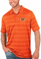 Antigua Cincinnati Bengals Mens Compass Short Sleeve Polo