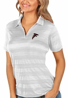Antigua Atlanta Falcons Womens Compass Short Sleeve Polo Shirt