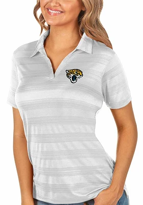Antigua Jacksonville Jaguars Womens Compass Short Sleeve Polo Shirt