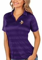 Antigua Minnesota Vikings Womens Compass Short Sleeve Polo Shirt