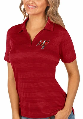 Antigua Tampa Bay Buccaneers Womens Compass Short Sleeve Polo Shirt