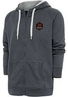 Antigua Houston Dynamo Mens Charcoal Victory Long Sleeve Full Zip Jacket