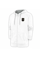 Antigua Los Angeles FC Mens White Victory Long Sleeve Full Zip Jacket
