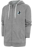 Antigua Minnesota United FC Mens Grey Victory Long Sleeve Full Zip Jacket