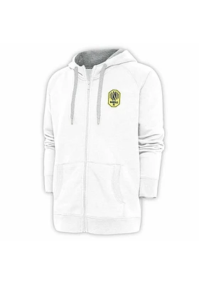 Antigua Nashville SC Mens White Victory Long Sleeve Full Zip Jacket