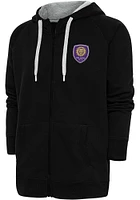 Antigua Orlando City SC Mens Black Victory Long Sleeve Full Zip Jacket