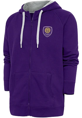 Antigua Orlando City SC Mens Victory Long Sleeve Full Zip Jacket