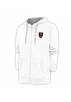 Antigua Real Salt Lake Mens White Victory Long Sleeve Full Zip Jacket