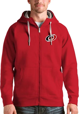 Antigua Carolina Hurricanes Mens Red Victory Full Long Sleeve Zip Jacket