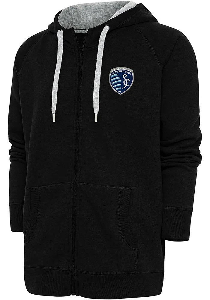 Antigua Sporting Kansas City Mens Victory Long Sleeve Full Zip Jacket