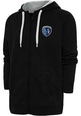 Antigua Sporting Kansas City Mens Victory Long Sleeve Full Zip Jacket