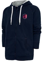 Antigua St Louis City SC Mens Navy Blue Victory Long Sleeve Full Zip Jacket