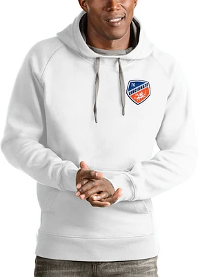 Antigua FC Cincinnati Mens White Victory Long Sleeve Hoodie