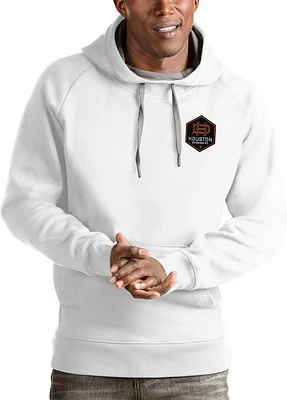 Antigua Houston Dynamo Mens White Victory Long Sleeve Hoodie