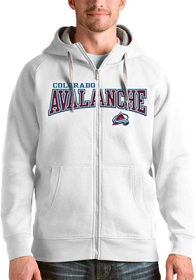 Antigua Colorado Avalanche Mens Split Victory Long Sleeve Full Zip Jacket