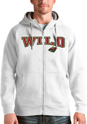 Antigua Minnesota Wild Mens Split Victory Long Sleeve Full Zip Jacket