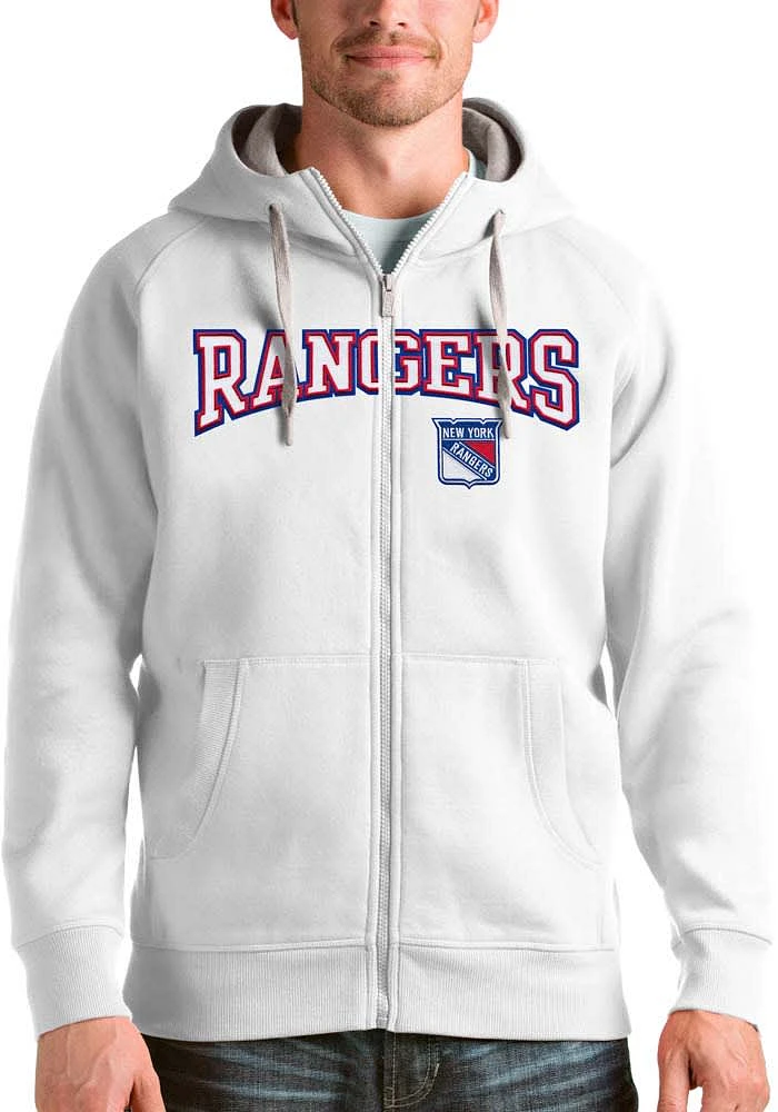 Antigua New York Rangers Mens Split Victory Long Sleeve Full Zip Jacket