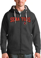 Antigua Ottawa Senators Mens Charcoal Split Victory Long Sleeve Full Zip Jacket