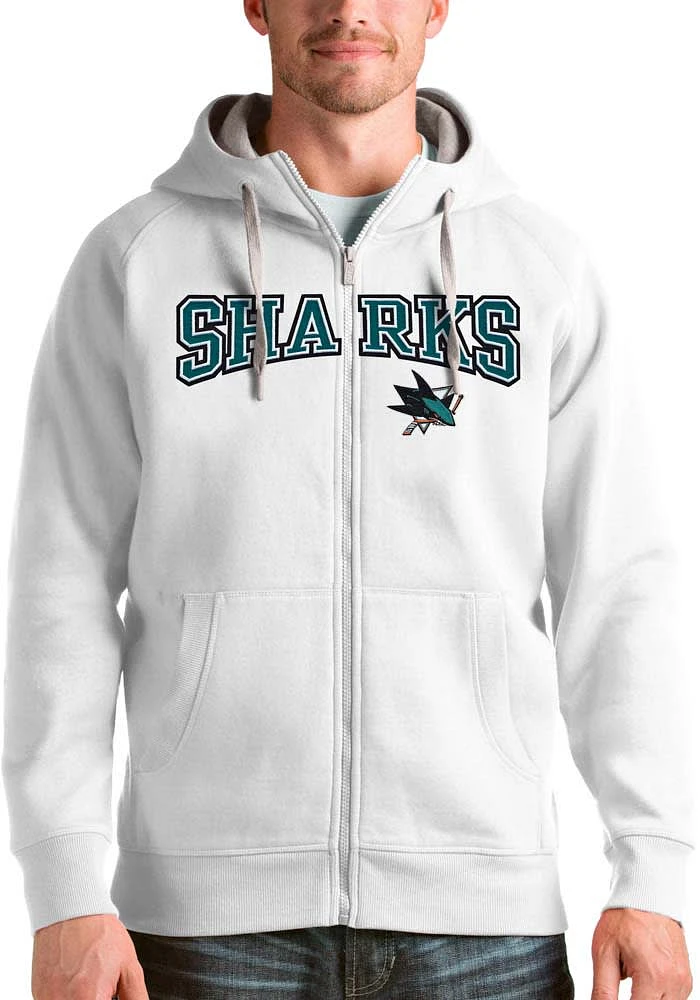 Antigua San Jose Sharks Mens Split Victory Long Sleeve Full Zip Jacket