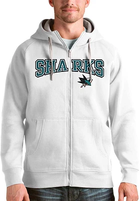 Antigua San Jose Sharks Mens Split Victory Long Sleeve Full Zip Jacket