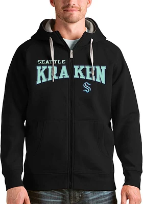 Antigua Seattle Kraken Mens Split Victory Long Sleeve Full Zip Jacket