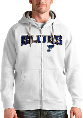 Antigua St Louis Blues Mens Split Victory Long Sleeve Full Zip Jacket