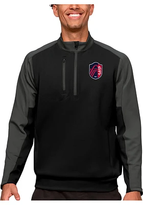 Antigua St Louis City SC Mens Black Team Long Sleeve Qtr Zip Pullover