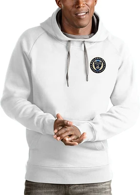 Antigua Philadelphia Union Mens White Victory Long Sleeve Hoodie