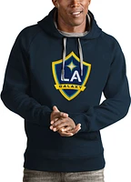 Antigua LA Galaxy Mens Navy Blue Full Front Victory Long Sleeve Hoodie