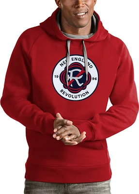 Antigua New England Revolution Mens Full Front Victory Long Sleeve Hoodie