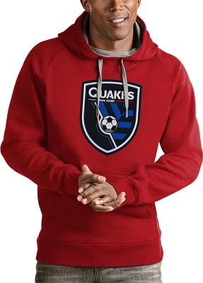 Antigua San Jose Earthquakes Mens Full Front Victory Long Sleeve Hoodie