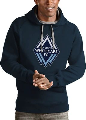 Antigua Vancouver Whitecaps FC Mens Navy Blue Full Front Victory Long Sleeve Hoodie