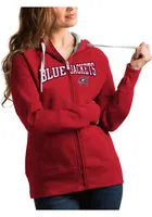 Antigua Columbus Blue Jackets Womens Split Victory Long Sleeve Full Zip Jacket