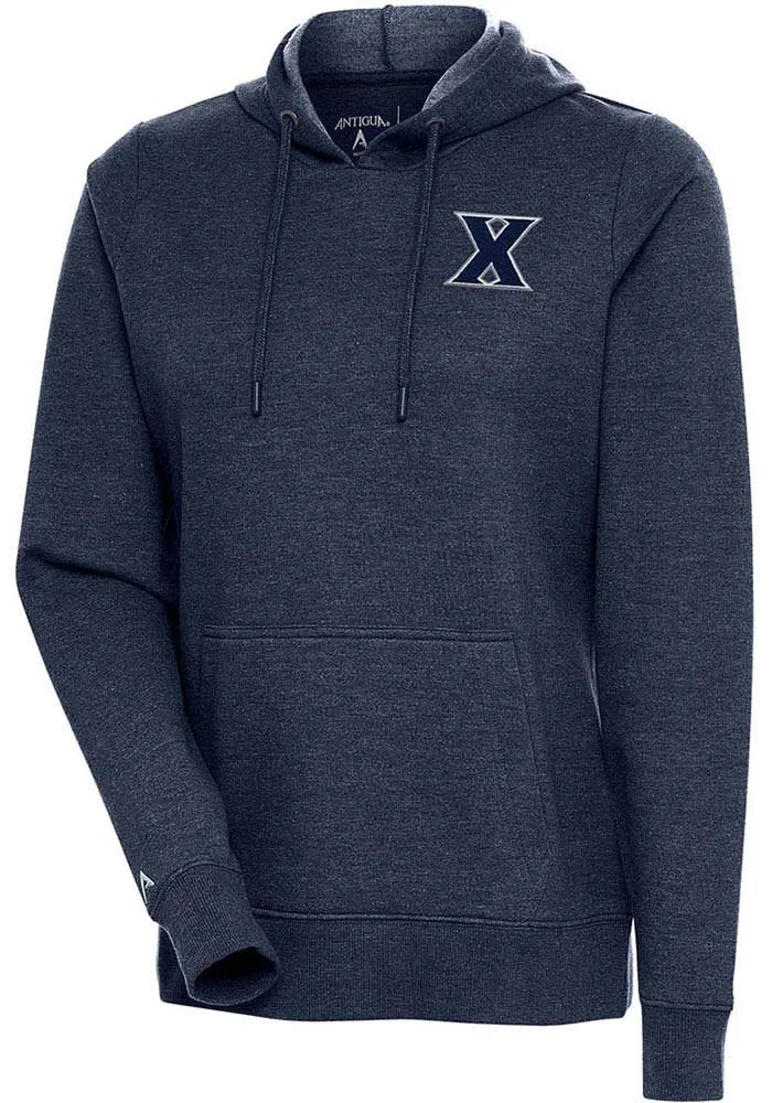 Antigua Xavier Musketeers Mens Navy Blue Action Long Sleeve Hoodie